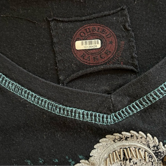 Double D Ranch Embroidered Long Sleeve Top Tee - Picture 8 of 13